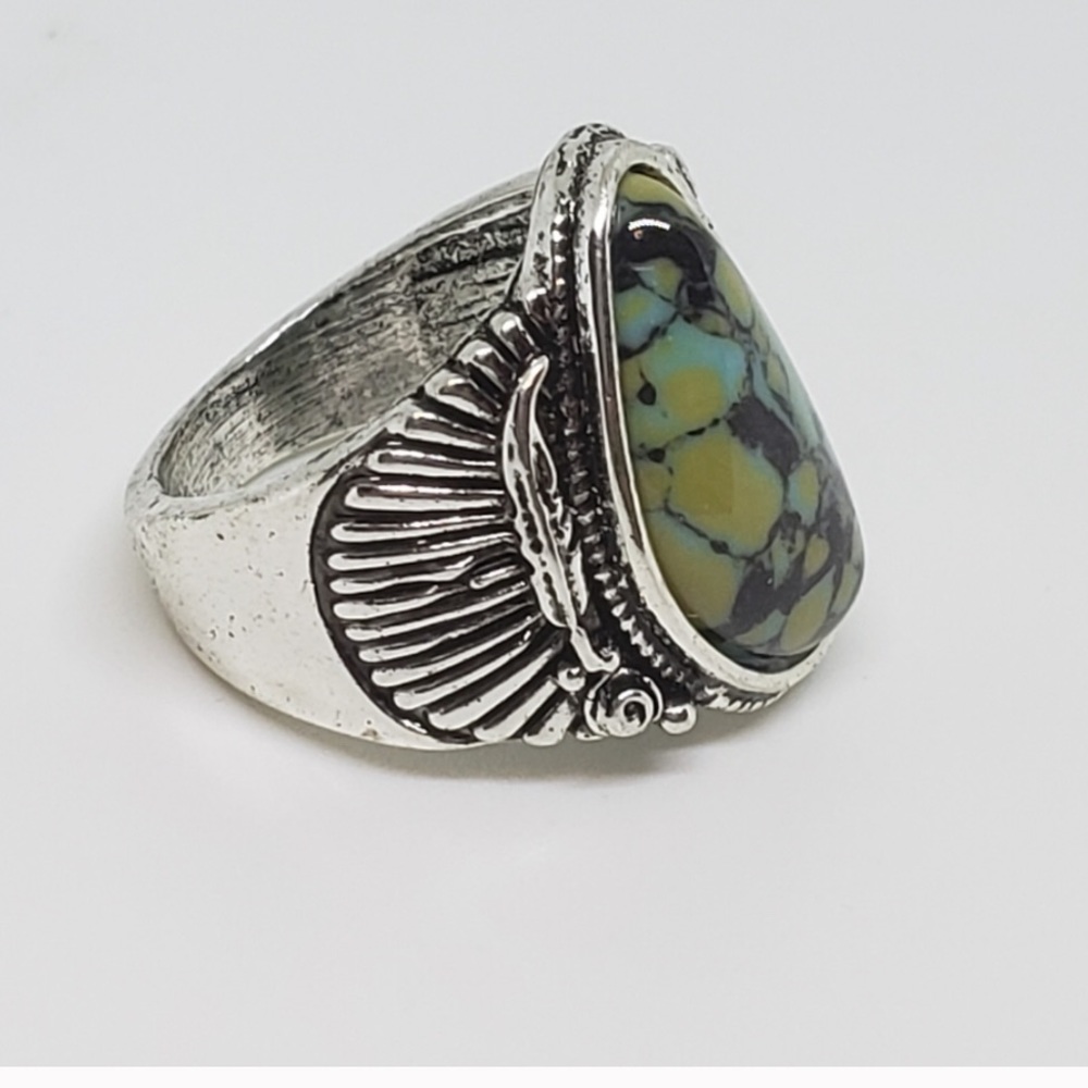 Turquoise statement ring - Picture 3 of 7